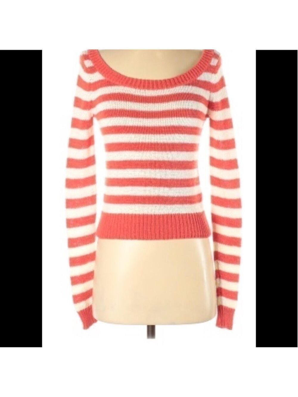 AMERICA Eagle Lightweight Striped Sweater Size SM